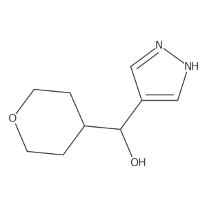 (Oxan-4-yl)(1H-pyrazol-4-yl)methanol结构式
