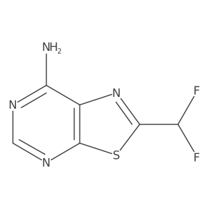 2-(Difluoromethyl)-[1,3]thiazolo[5,4-d]pyrimidin-7-amine Structure
