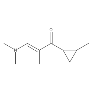 3-(Dimethylamino)-2-methyl-1-(2-methylcyclopropyl)prop-2-en-1-one结构式