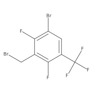3-Bromo-2,6-difluoro-5-(trifluoromethyl)benzyl bromide结构式