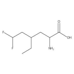 2-Amino-4-ethyl-6,6-difluorohexanoic acid结构式
