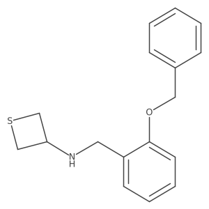 N-(2-(Benzyloxy)benzyl)thietan-3-amine Structure