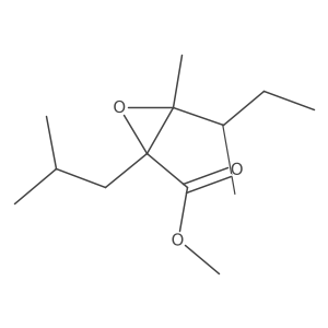 Methyl 3-(butan-2-yl)-3-methyl-2-(2-methylpropyl)oxirane-2-carboxylate Structure