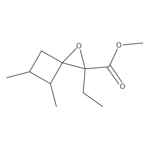 Methyl 2-ethyl-4,5-dimethyl-1-oxaspiro[2.3]hexane-2-carboxylate Structure