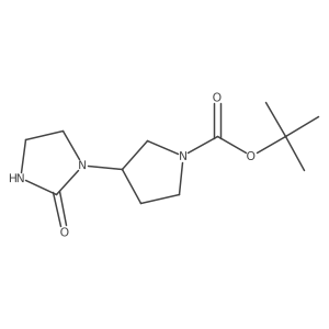tert-Butyl (R)-3-(2-oxoimidazolidin-1-yl)pyrrolidine-1-carboxylate Structure
