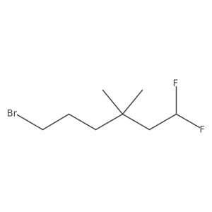 6-Bromo-1,1-difluoro-3,3-dimethylhexane Structure