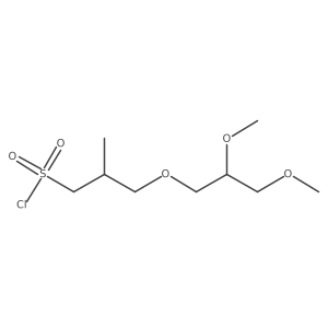 3-(2,3-Dimethoxypropoxy)-2-methylpropane-1-sulfonyl chloride Structure