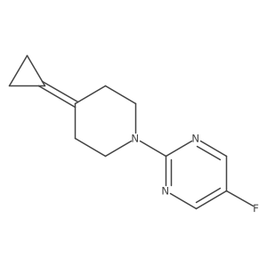 2-(4-Cyclopropylidenepiperidin-1-yl)-5-fluoropyrimidine结构式