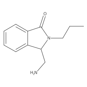 3-(Aminomethyl)-2-propyl-2,3-dihydro-1H-isoindol-1-one结构式