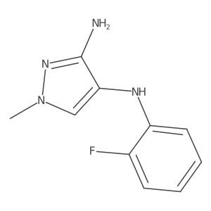 N4-(2-Fluorophenyl)-1-methyl-1H-pyrazole-3,4-diamine结构式