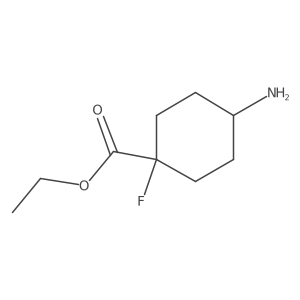 Ethyl 4-amino-1-fluoro-cyclohexanecarboxylate结构式