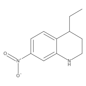 4-Ethyl-7-nitro-1,2,3,4-tetrahydroquinoline结构式