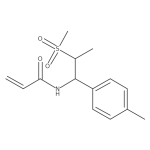 N-[2-methanesulfonyl-1-(4-methylphenyl)propyl]prop-2-enamide结构式