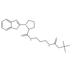 tert-butyl N-(3-{[1-(1,3-benzoxazol-2-yl)pyrrolidin-2-yl]formamido}propyl)carbamate Structure