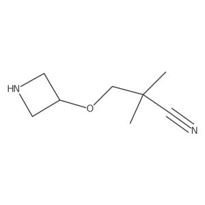 3-(Azetidin-3-yloxy)-2,2-dimethylpropanenitrile Structure