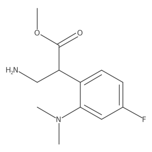 Methyl 3-amino-2-[2-(dimethylamino)-4-fluorophenyl]propanoate Structure