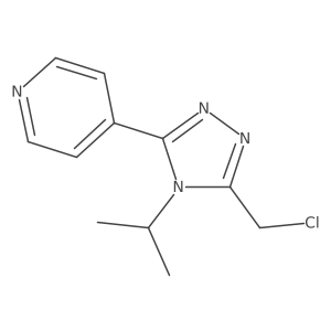 4-(5-(Chloromethyl)-4-isopropyl-4H-1,2,4-triazol-3-yl)pyridine Structure