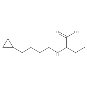 2-[(4-Cyclopropylbutyl)amino]butanoic acid Structure