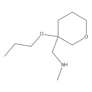 Methyl[(3-propoxyoxan-3-yl)methyl]amine结构式