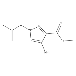 methyl 4-amino-1-(2-methylprop-2-en-1-yl)-1H-pyrazole-3-carboxylate Structure