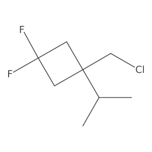 1-(Chloromethyl)-3,3-difluoro-1-(propan-2-yl)cyclobutane Structure