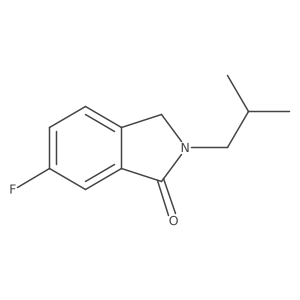 6-fluoro-2-(2-methylpropyl)-2,3-dihydro-1H-isoindol-1-one结构式