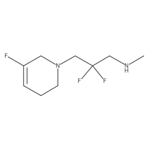 [2,2-Difluoro-3-(5-fluoro-1,2,3,6-tetrahydropyridin-1-yl)propyl](methyl)amine结构式