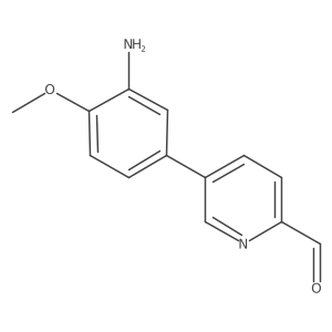 5-(3-Amino-4-methoxyphenyl)pyridine-2-carbaldehyde Structure