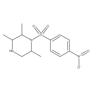 2,3,6-Trimethyl-1-(4-nitrobenzenesulfonyl)piperazine Structure