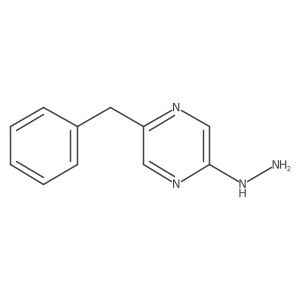 2-Benzyl-5-hydrazinylpyrazine结构式