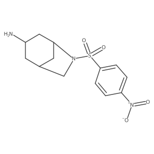 6-(4-Nitrobenzenesulfonyl)-6-azabicyclo[3.2.1]octan-3-amine结构式