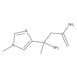 3-amino-3-(1-methyl-1H-imidazol-4-yl)butanamide Structure