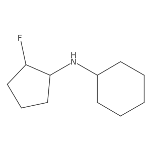 N-[(1R,2R)-2-fluorocyclopentyl]cyclohexanamine Structure