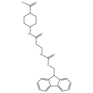 4-[3-({[(9H-fluoren-9-yl)methoxy]carbonyl}amino)propanamido]cyclohexane-1-carboxylic acid结构式