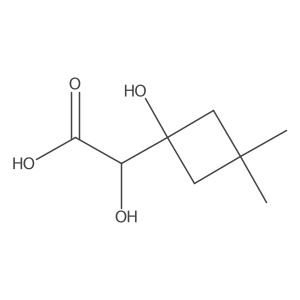2-Hydroxy-2-(1-hydroxy-3,3-dimethylcyclobutyl)acetic acid Structure