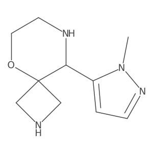 9-(1-methyl-1H-pyrazol-5-yl)-5-oxa-2,8-diazaspiro[3.5]nonane Structure