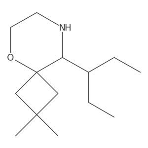 2,2-Dimethyl-9-(pentan-3-yl)-5-oxa-8-azaspiro[3.5]nonane Structure