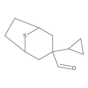 3-Cyclopropyl-8-thiabicyclo[3.2.1]octane-3-carbaldehyde Structure
