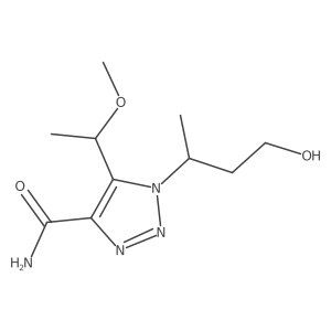 1-(4-hydroxybutan-2-yl)-5-(1-methoxyethyl)-1H-1,2,3-triazole-4-carboxamide Structure