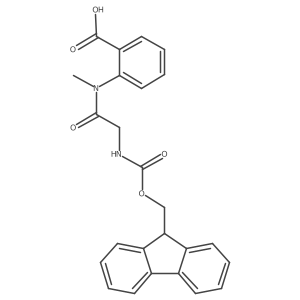 2-[2-({[(9H-fluoren-9-yl)methoxy]carbonyl}amino)-N-methylacetamido]benzoic acid Structure