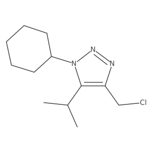 4-(chloromethyl)-1-cyclohexyl-5-(propan-2-yl)-1H-1,2,3-triazole Structure