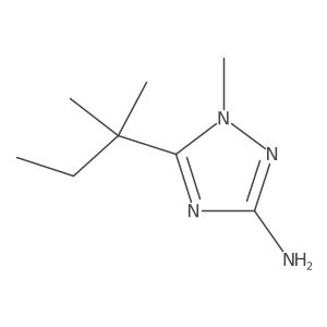1-methyl-5-(2-methylbutan-2-yl)-1H-1,2,4-triazol-3-amine结构式
