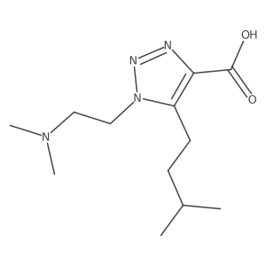 1-[2-(dimethylamino)ethyl]-5-(3-methylbutyl)-1H-1,2,3-triazole-4-carboxylic acid结构式