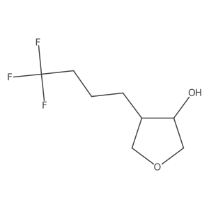 4-(4,4,4-Trifluorobutyl)oxolan-3-ol结构式