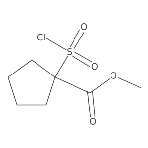 Methyl 1-(chlorosulfonyl)cyclopentane-1-carboxylate Structure