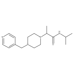 N-(propan-2-yl)-2-{4-[(pyridin-4-yl)methyl]piperazin-1-yl}propanamide Structure