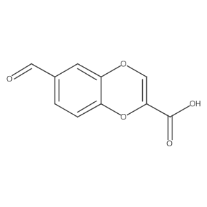 6-Formyl-1,4-benzodioxine-2-carboxylic acid Structure
