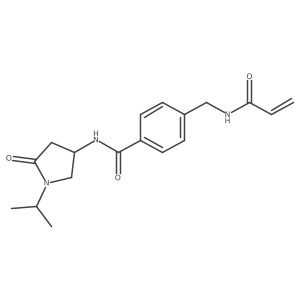 N-(5-Oxo-1-propan-2-ylpyrrolidin-3-yl)-4-[(prop-2-enoylamino)methyl]benzamide Structure