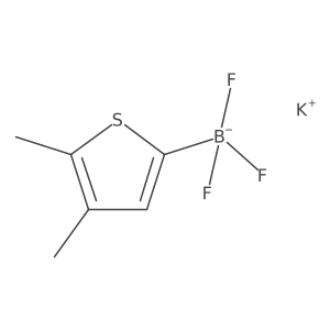 Potassium (4,5-dimethylthiophen-2-yl)trifluoroborate结构式