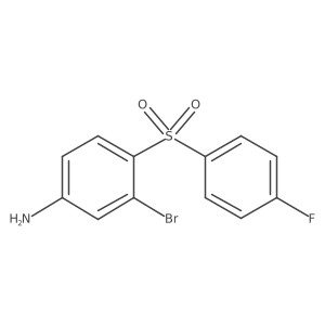 3-Bromo-4-(4-fluorobenzenesulfonyl)-phenylamine Structure